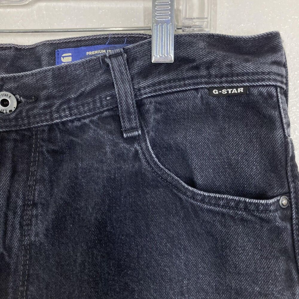 G-Star RAW Skater Jeans  33x32 Black Denim Stray Ultra High Straight Hip Hop - Picture 6 of 16